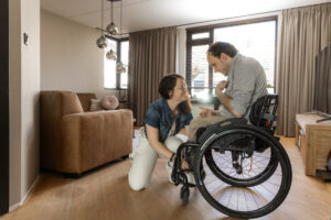 Home lifestyle for a disabled dutch couple in their everyday life